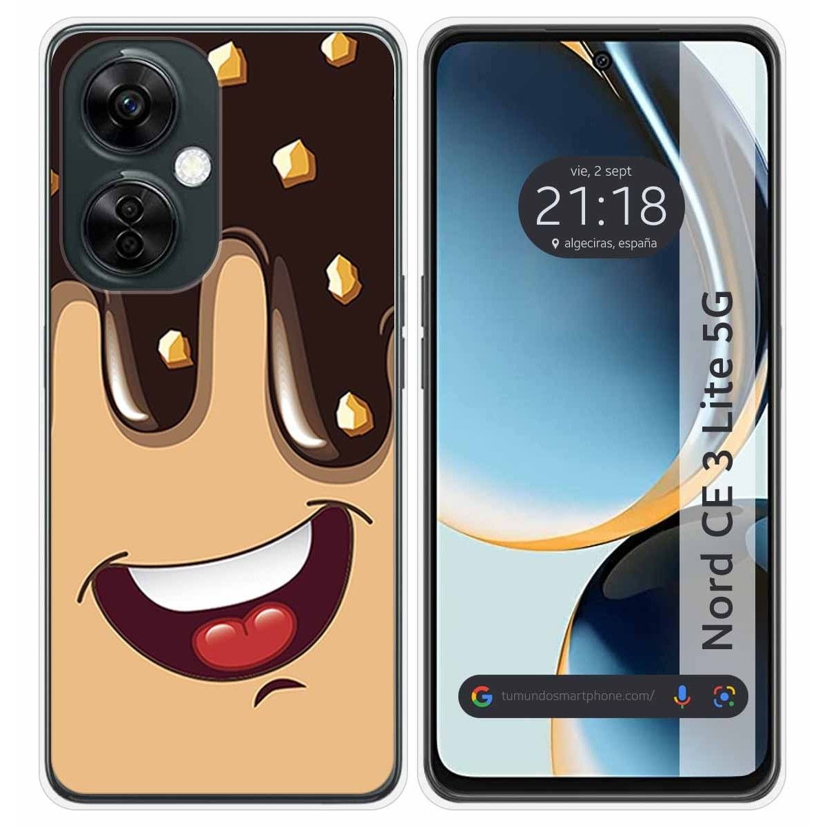 Funda Silicona para Oneplus Nord CE 3 Lite 5G diseño Helado Chocolate Dibujos