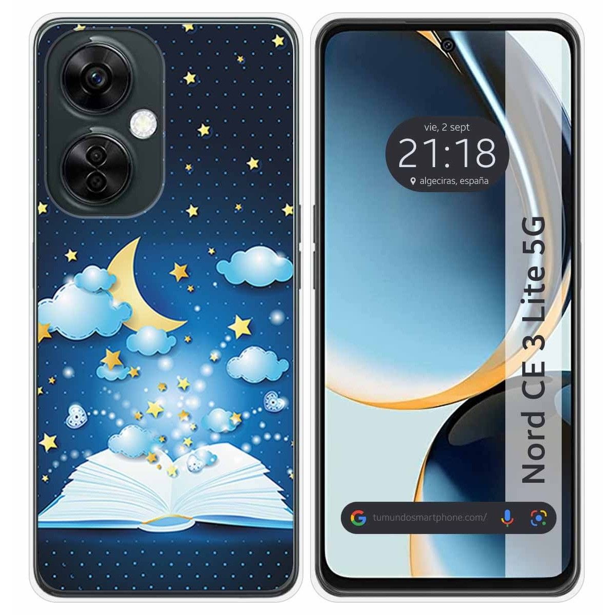 Funda Silicona para Oneplus Nord CE 3 Lite 5G diseño Libro Cuentos Dibujos