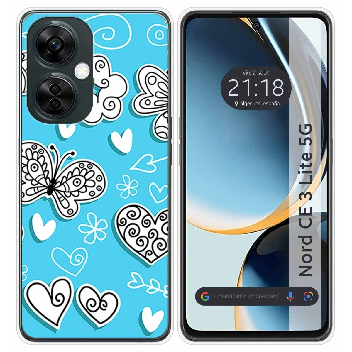 Funda Silicona para Oneplus Nord CE 3 Lite 5G diseño Mariposas Dibujos