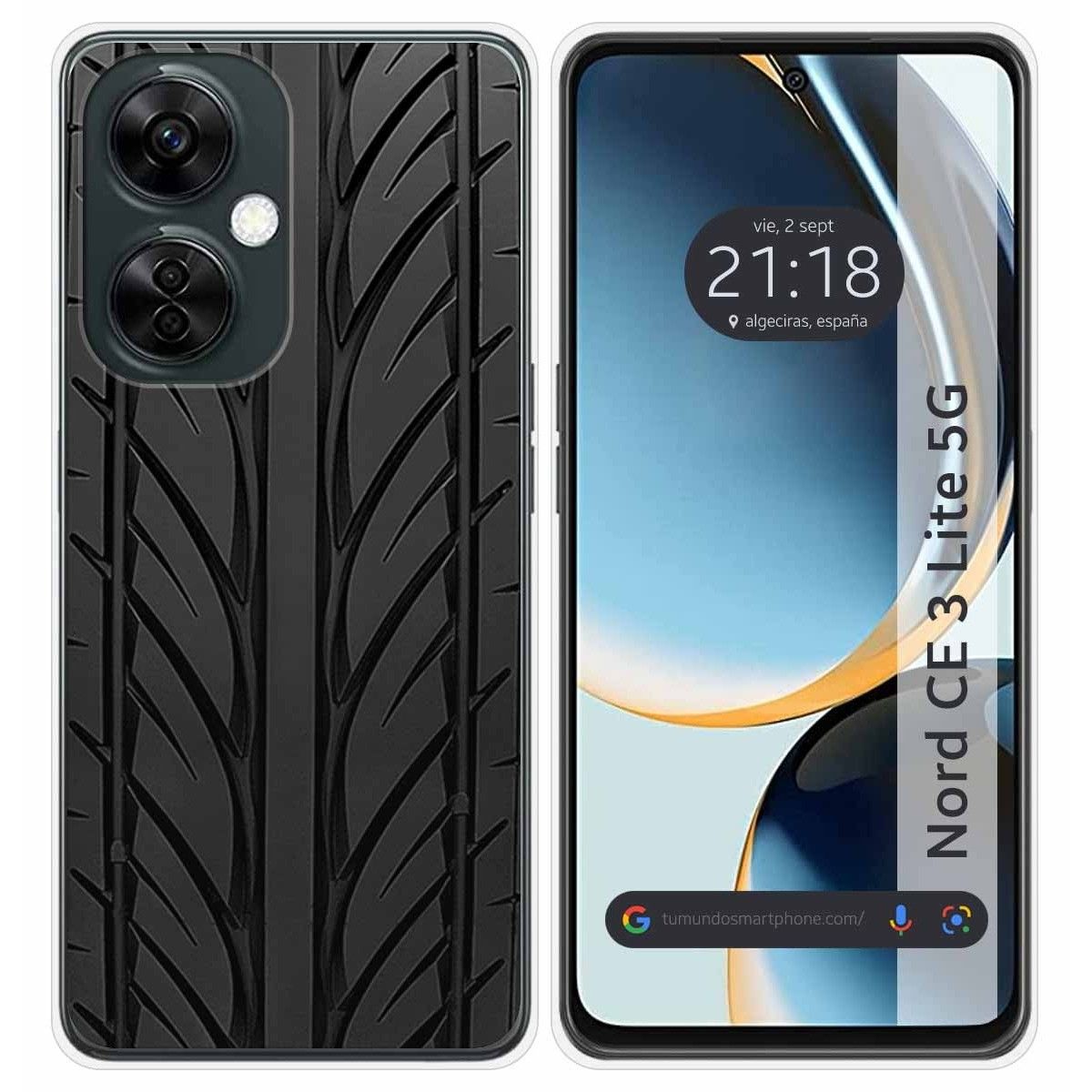 Funda Silicona para Oneplus Nord CE 3 Lite 5G diseño Neumatico Dibujos