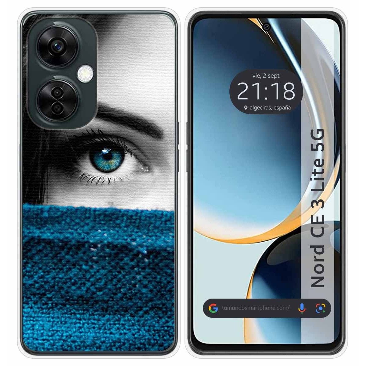 Funda Silicona para Oneplus Nord CE 3 Lite 5G diseño Ojo Dibujos