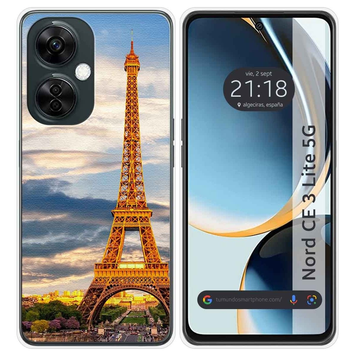 Funda Silicona para Oneplus Nord CE 3 Lite 5G diseño Paris Dibujos