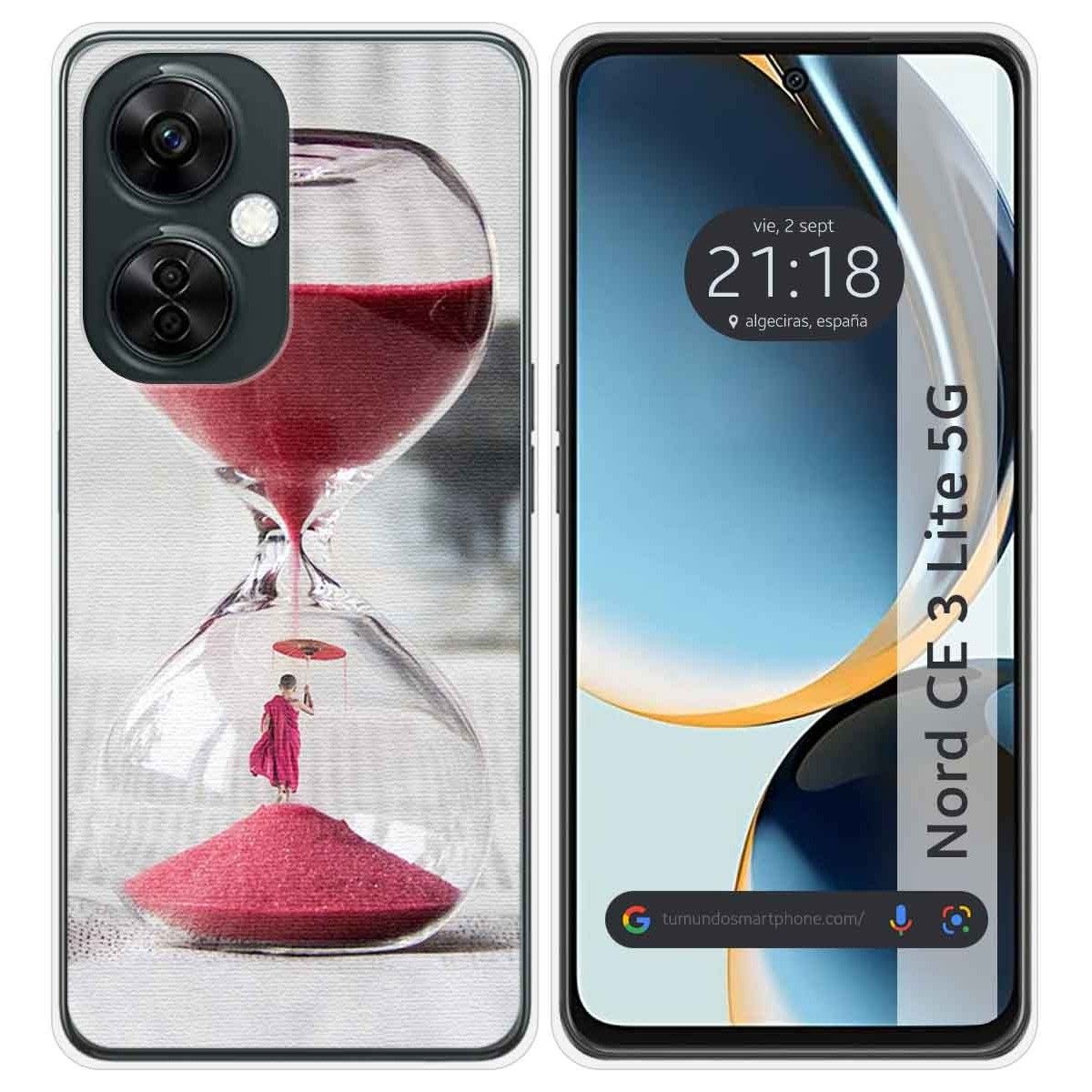 Funda Silicona para Oneplus Nord CE 3 Lite 5G diseño Reloj Dibujos