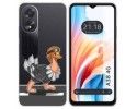 Funda Silicona Transparente para Oppo A38 4G diseño Avestruz Dibujos
