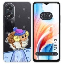 Funda Silicona Transparente para Oppo A38 4G diseño Cabra Dibujos