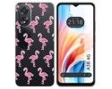 Funda Silicona Transparente para Oppo A38 4G diseño Flamenco Dibujos