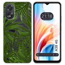 Funda Silicona Transparente para Oppo A38 4G diseño Jungla Dibujos