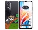 Funda Silicona Transparente para Oppo A38 4G diseño Panda Dibujos
