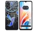 Funda Silicona Transparente para Oppo A38 4G diseño Plumas Dibujos