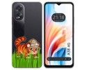 Funda Silicona Transparente para Oppo A38 4G diseño Tigre Dibujos
