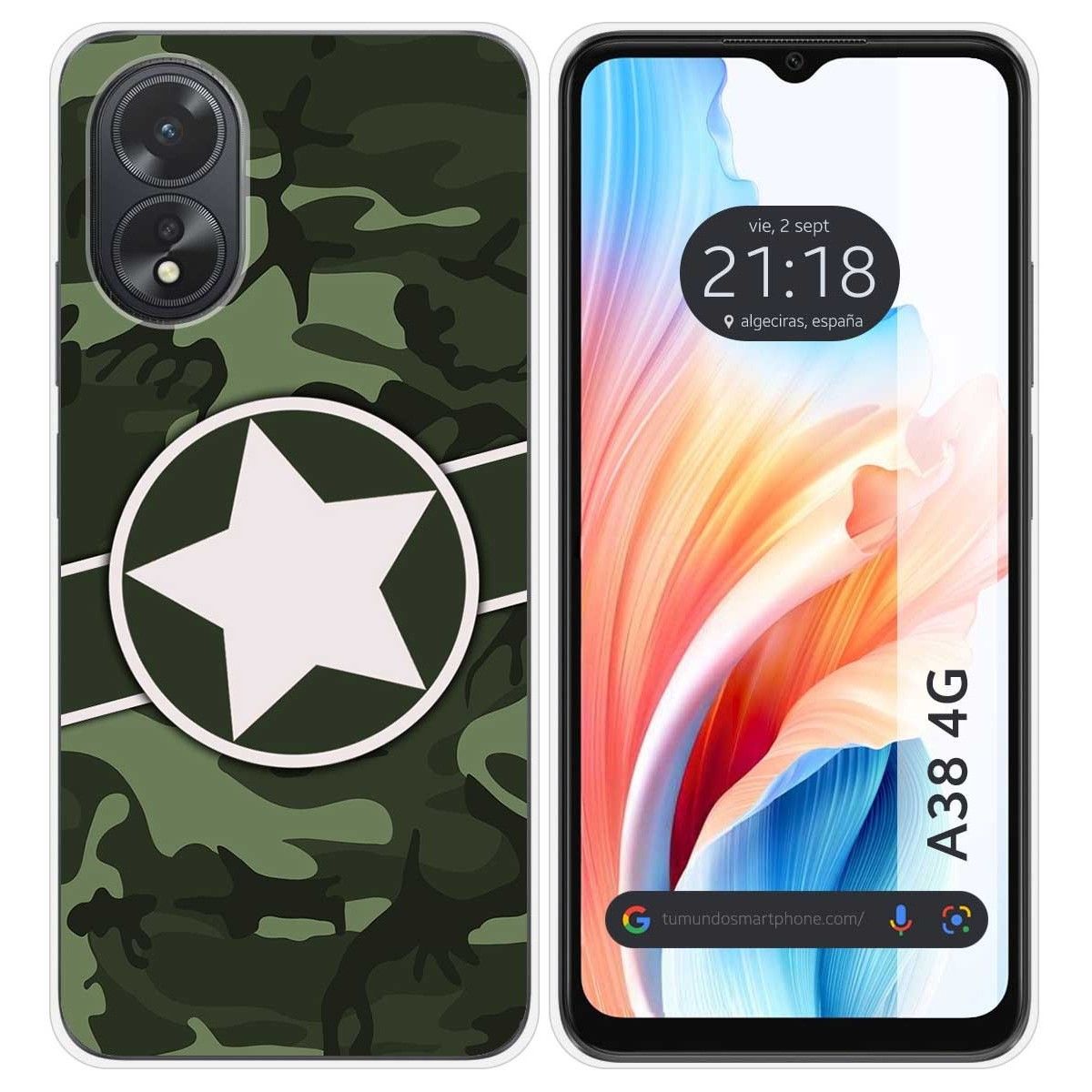 Funda Silicona para Oppo A38 4G diseño Camuflaje 01 Dibujos