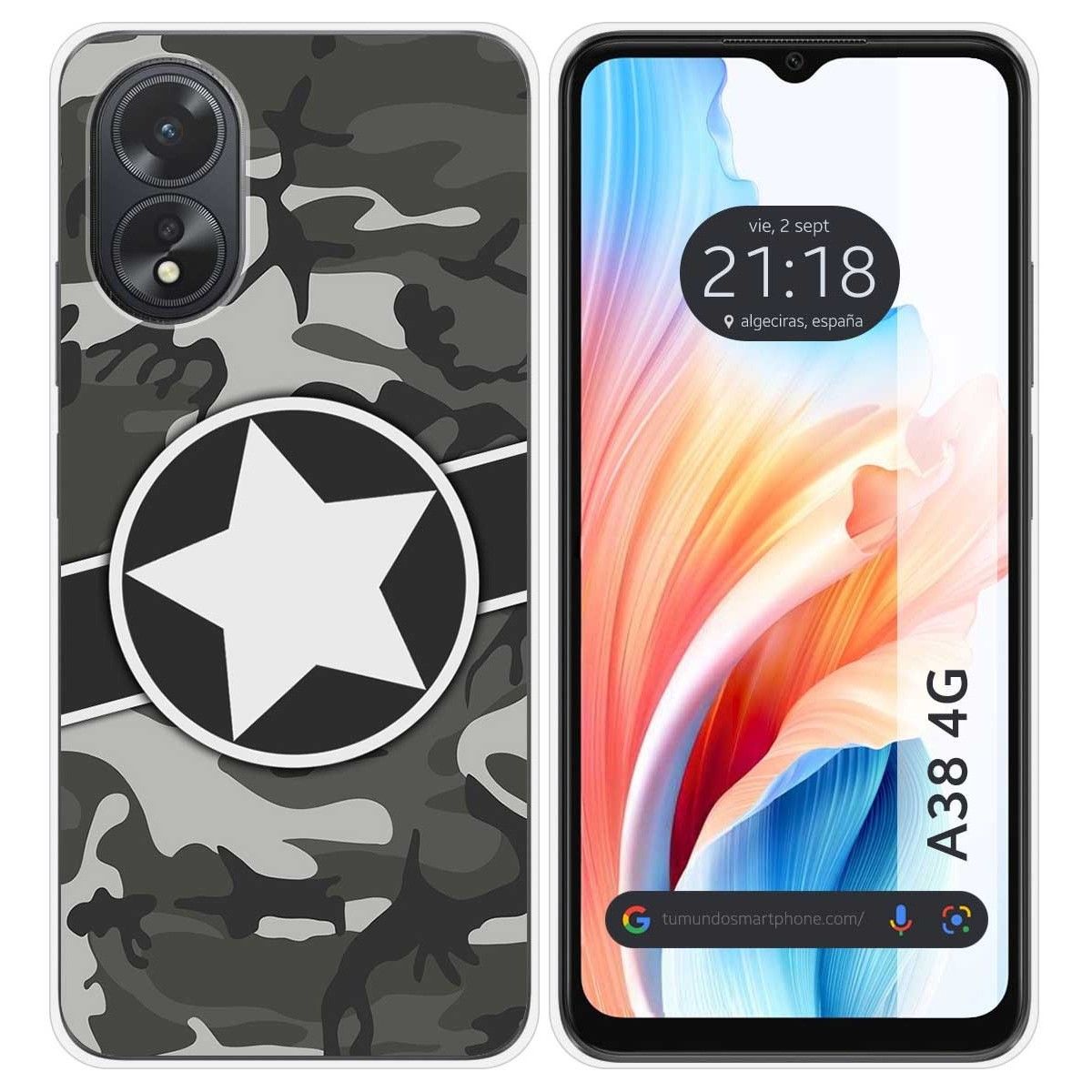 Funda Silicona para Oppo A38 4G diseño Camuflaje 02 Dibujos