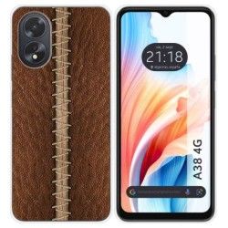 Funda Silicona para Oppo A38 4G diseño Cuero 01 Dibujos