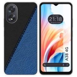 Funda Silicona para Oppo A38 4G diseño Cuero 02 Dibujos
