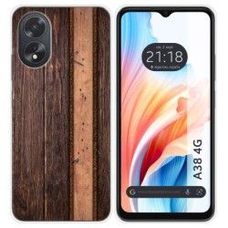 Funda Silicona para Oppo A38 4G diseño Madera 05 Dibujos