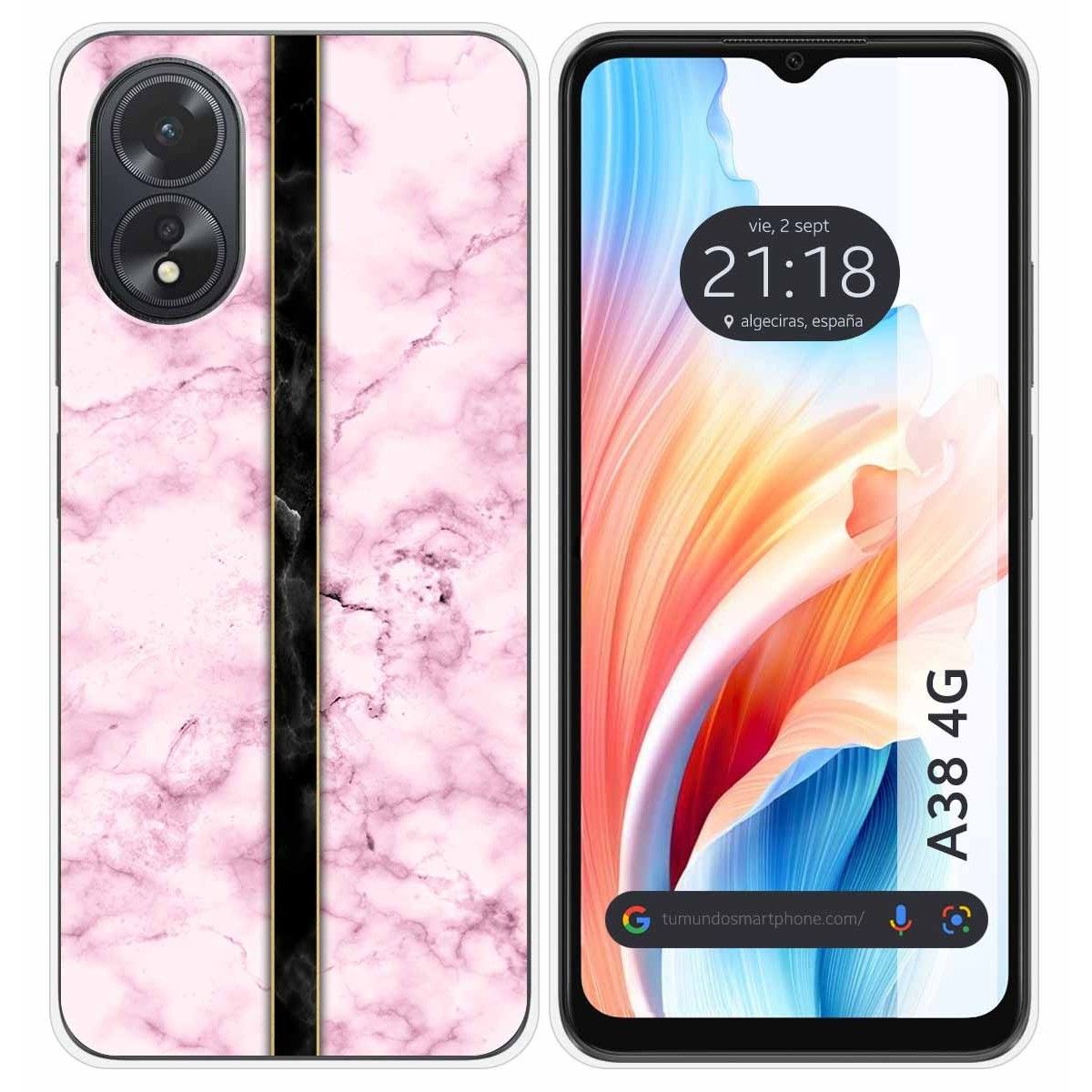 Funda Silicona para Oppo A38 4G diseño Mármol 04 Dibujos