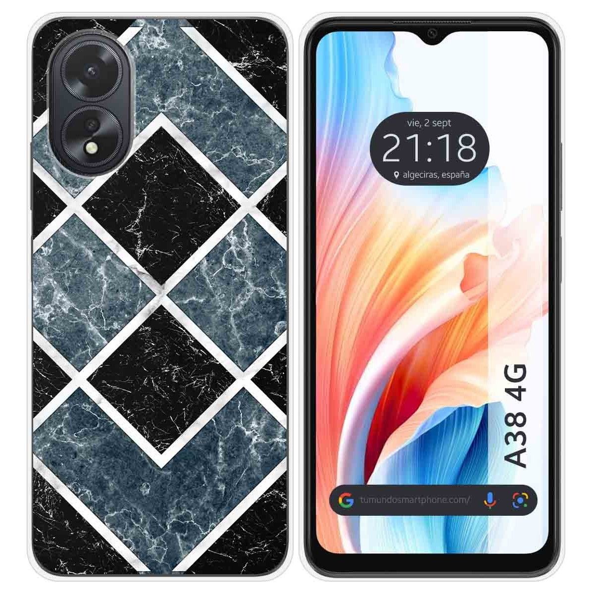 Funda Silicona para Oppo A38 4G diseño Mármol 06 Dibujos