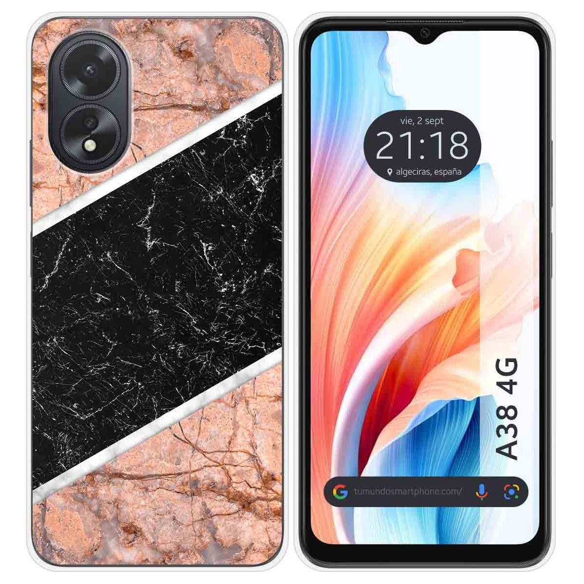 Funda Silicona para Oppo A38 4G diseño Mármol 07 Dibujos