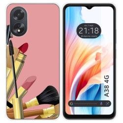 Funda Silicona para Oppo A38 4G diseño Brochas Dibujos