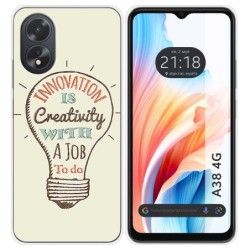 Funda Silicona para Oppo A38 4G diseño Creativity Dibujos