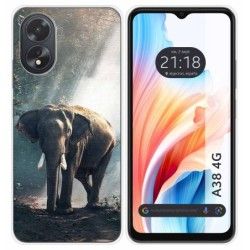 Funda Silicona para Oppo A38 4G diseño Elefante Dibujos