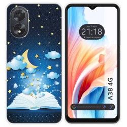 Funda Silicona para Oppo A38 4G diseño Libro Cuentos Dibujos