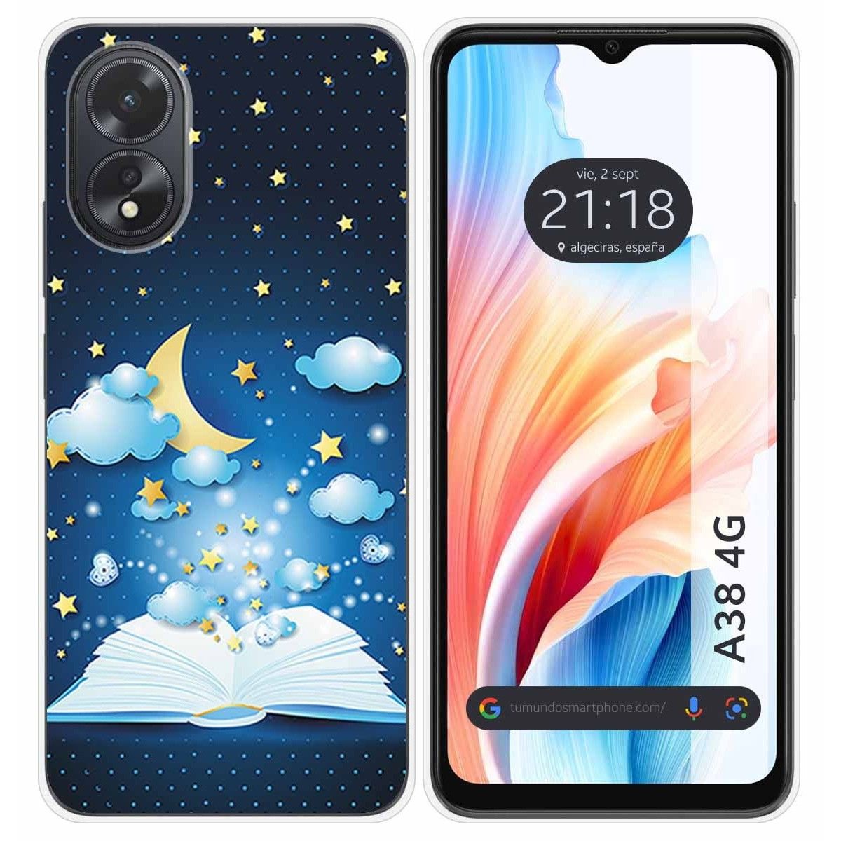 Funda Silicona para Oppo A38 4G diseño Libro Cuentos Dibujos