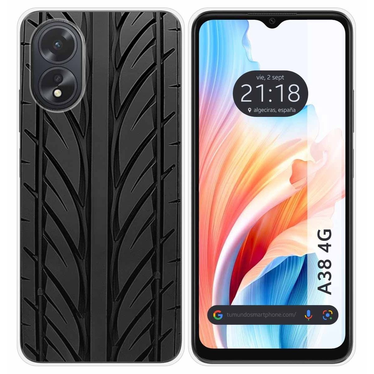 Funda Silicona para Oppo A38 4G diseño Neumatico Dibujos