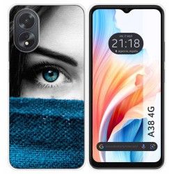 Funda Silicona para Oppo A38 4G diseño Ojo Dibujos