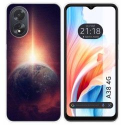 Funda Silicona para Oppo A38 4G diseño Tierra Dibujos