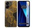 Funda Silicona Transparente para Xiaomi Redmi 13C diseño Hojas Dibujos
