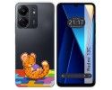 Funda Silicona Transparente para Xiaomi Redmi 13C diseño Leopardo Dibujos