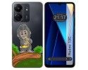 Funda Silicona Transparente para Xiaomi Redmi 13C diseño Mono Dibujos