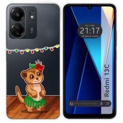 Funda Silicona Transparente para Xiaomi Redmi 13C diseño Suricata Dibujos