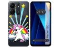 Funda Silicona Transparente para Xiaomi Redmi 13C diseño Unicornio Dibujos