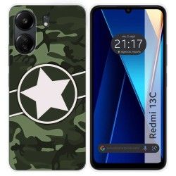 Funda Silicona para Xiaomi Redmi 13C diseño Camuflaje 01 Dibujos