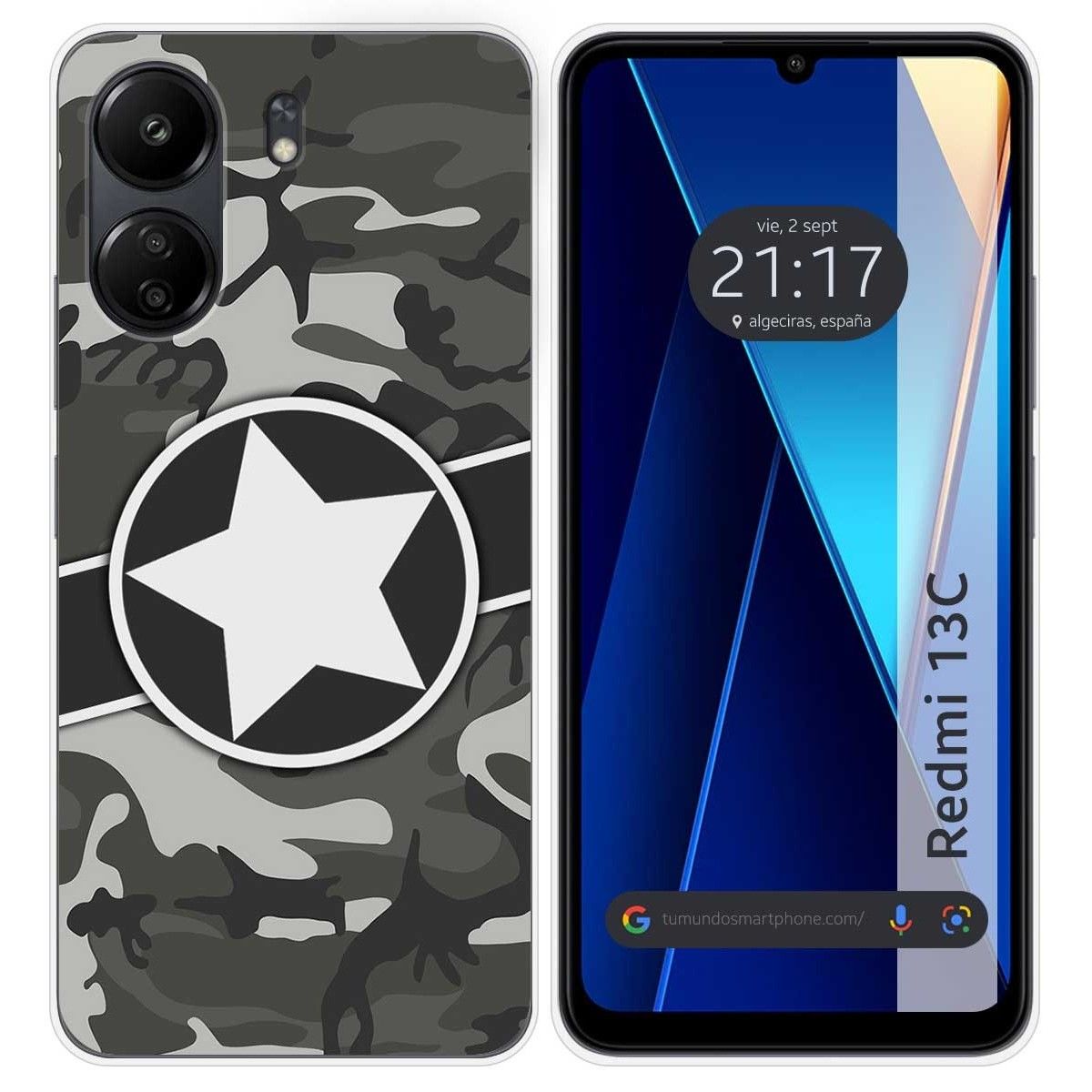 Funda Silicona para Xiaomi Redmi 13C diseño Camuflaje 02 Dibujos