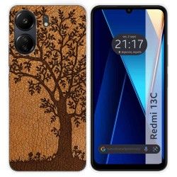 Funda Silicona para Xiaomi Redmi 13C diseño Cuero 03 Dibujos