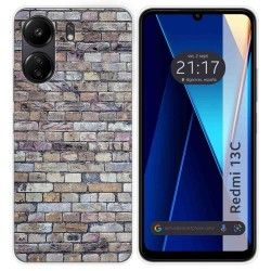 Funda Silicona para Xiaomi Redmi 13C diseño Ladrillo 02 Dibujos