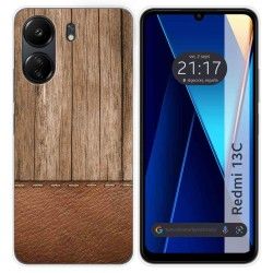 Funda Silicona para Xiaomi Redmi 13C diseño Madera 09 Dibujos