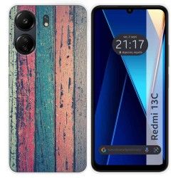 Funda Silicona para Xiaomi Redmi 13C diseño Madera 10 Dibujos