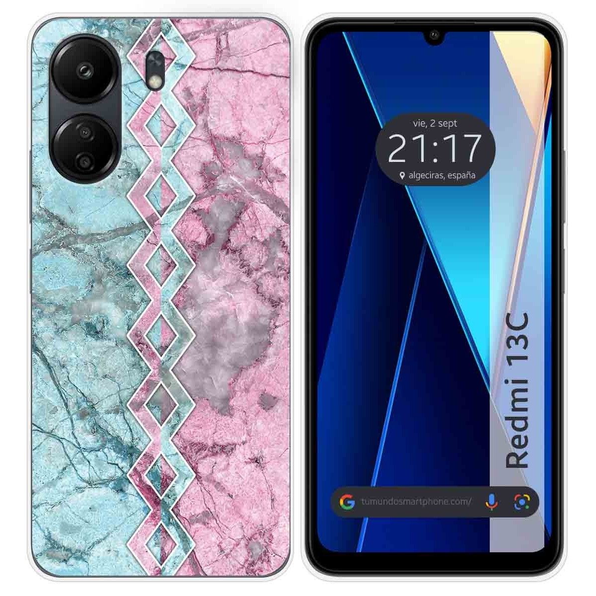 Funda Silicona para Xiaomi Redmi 13C diseño Mármol 08 Dibujos
