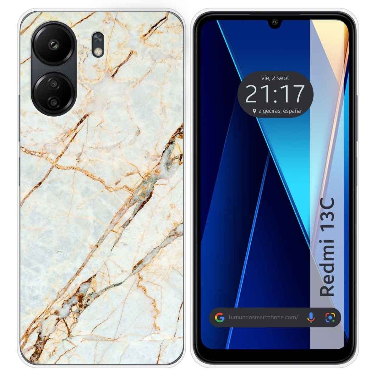 Funda Silicona para Xiaomi Redmi 13C diseño Mármol 13 Dibujos