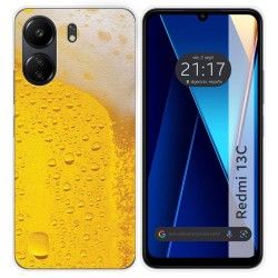 Funda Silicona para Xiaomi Redmi 13C diseño Cerveza Dibujos
