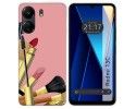 Funda Silicona para Xiaomi Redmi 13C diseño Brochas Dibujos