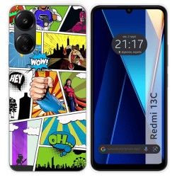 Funda Silicona para Xiaomi Redmi 13C diseño Comic Dibujos