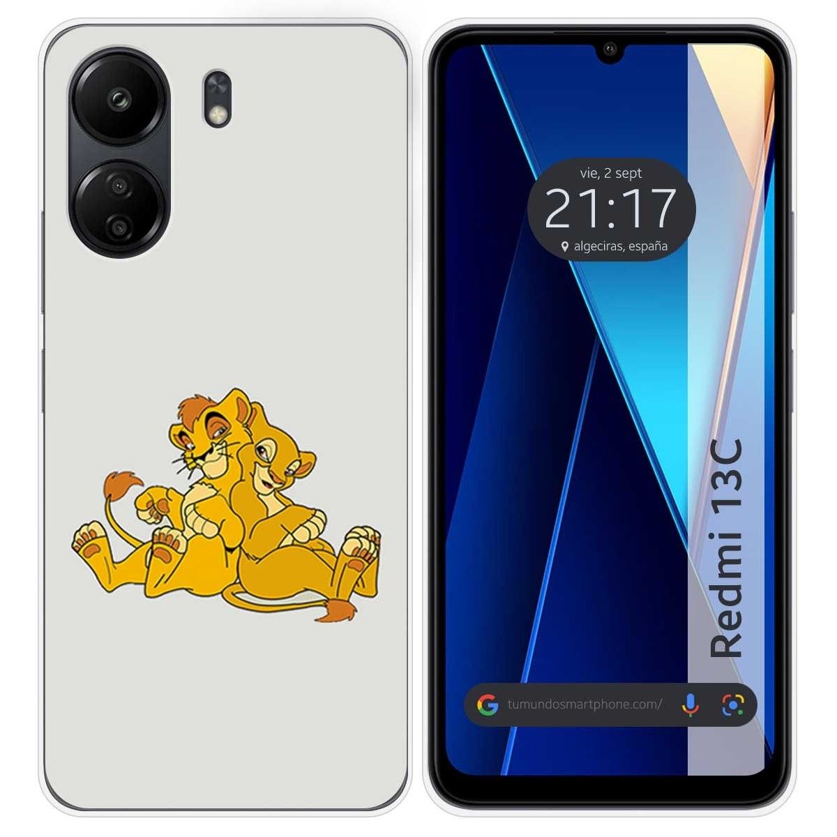 Funda Silicona para Xiaomi Redmi 13C diseño Leones Dibujos