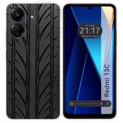 Funda Silicona para Xiaomi Redmi 13C diseño Neumatico Dibujos