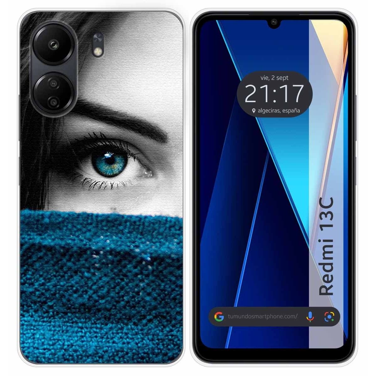 Funda Silicona para Xiaomi Redmi 13C diseño Ojo Dibujos