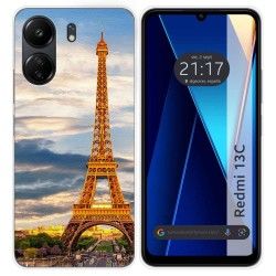 Funda Silicona para Xiaomi Redmi 13C diseño Paris Dibujos
